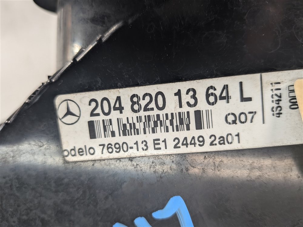 Thumbnail 10: 10-12 MERCEDES GLK350 (X204) LEFT DRIVER TAILLIGHT BRAKE LIGHT LAMP INCANDESCENT