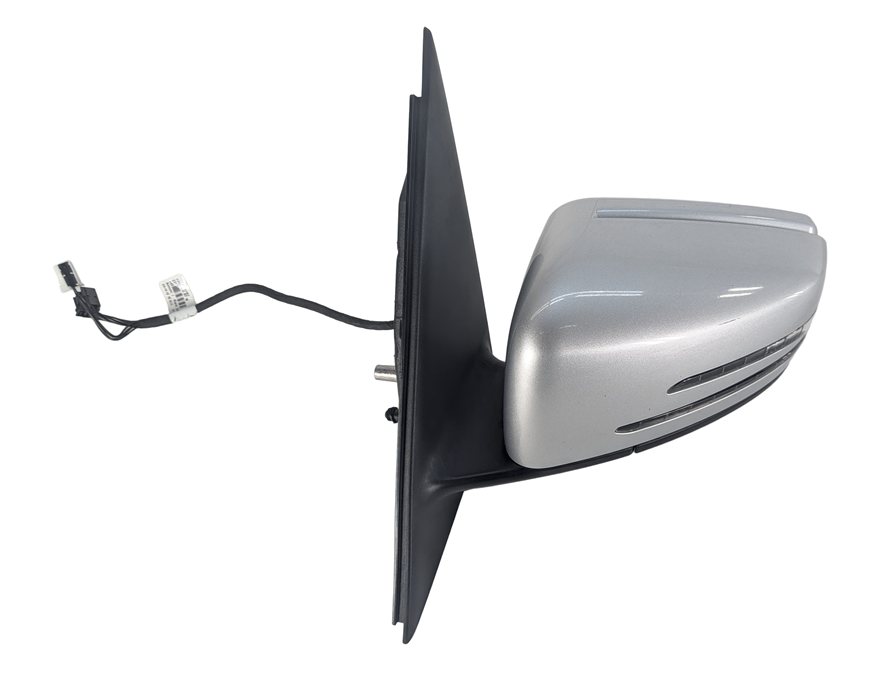 10-12 MERCEDES GLK350 (X204) LEFT MANUAL FOLD HEATED MEMORY DOOR MIRROR (Silver)