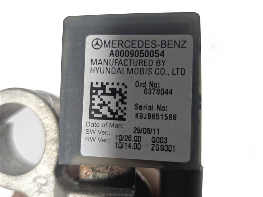 Thumbnail 4: 2012 MERCEDES GLK350 (X204) 3.5L NEGATIVE GROUND BATTERY CABLE w/ SENSOR