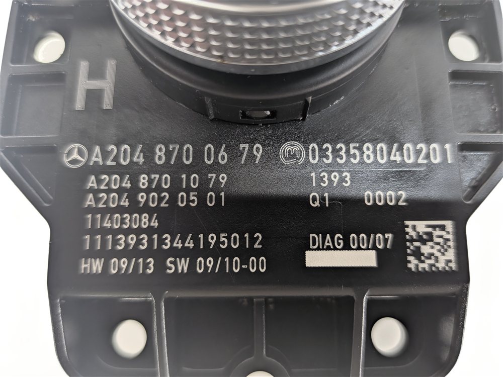 Thumbnail 6: 2012 MERCEDES GLK350 (X204) CENTER CONSOLE COMAND CONTROLLER KNOB SWITCH