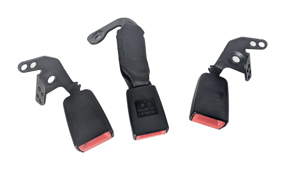 Thumbnail 2: 2012 MERCEDES GLK350 (X204) REAR SEAT SEATBELT BUCKLE RECEIVER SET/3 (Black)