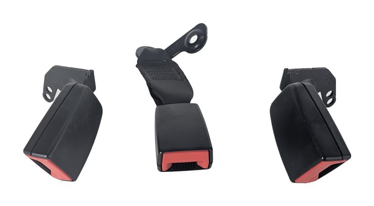 Thumbnail 3: 2012 MERCEDES GLK350 (X204) REAR SEAT SEATBELT BUCKLE RECEIVER SET/3 (Black)