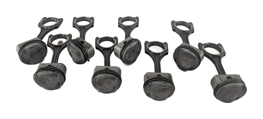 Thumbnail 1: 07-12 AUDI A6 A8 Q7 S5 VW TOUAREG C6 4L D3 8T 4.2L PISTON & CONNECTING ROD SET/8
