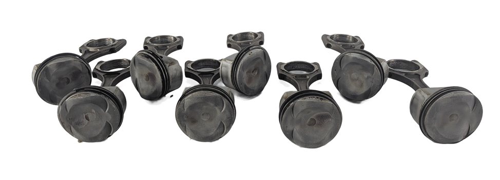 Thumbnail 2: 07-12 AUDI A6 A8 Q7 S5 VW TOUAREG C6 4L D3 8T 4.2L PISTON & CONNECTING ROD SET/8