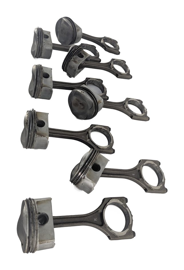 Thumbnail 3: 07-12 AUDI A6 A8 Q7 S5 VW TOUAREG C6 4L D3 8T 4.2L PISTON & CONNECTING ROD SET/8