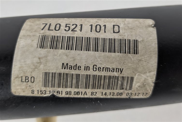Thumbnail 6: 2007-2010 AUDI Q7 VW TOUAREG (4L 7L) FRONT DRIVE SHAFT PROPELLER AXLE