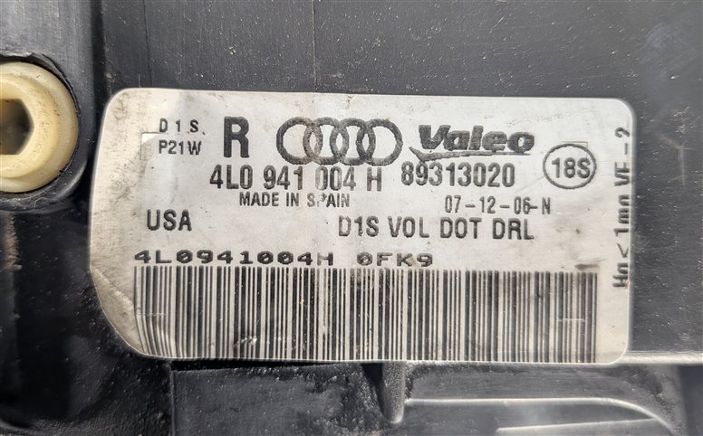 Thumbnail 11: 2007-2009 AUDI Q7 (4L) RIGHT PASSENGER HID XENON AFS ADAPTIVE CURVE HEADLIGHT