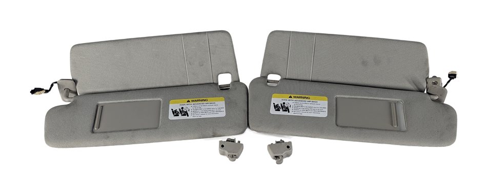 2007-2015 AUDI Q7 (4L) FRONT LEFT & RIGHT SUN VISOR SUNVISOR SHADE SET (Grey)