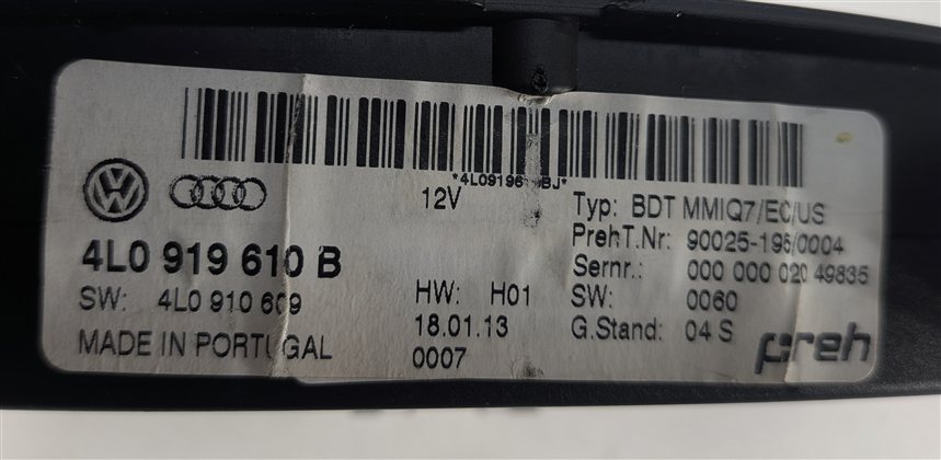 Thumbnail 7: 2007-2011 AUDI Q7 (4L) RADIO STEREO MEDIA GPS NAVIGATION MMI CONTROL SWITCH KNOB