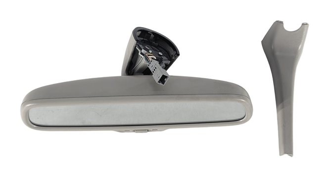 Thumbnail 2: 2007-2009 AUDI Q7 (4L) INTERIOR AUTODIM REARVIEW MIRROR w/ COMPASS (Grey)