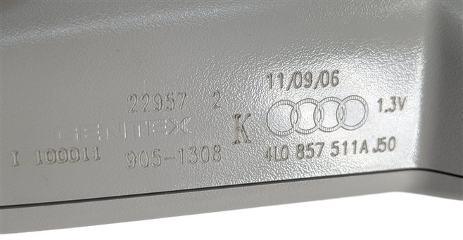Thumbnail 6: 2007-2009 AUDI Q7 (4L) INTERIOR AUTODIM REARVIEW MIRROR w/ COMPASS (Grey)