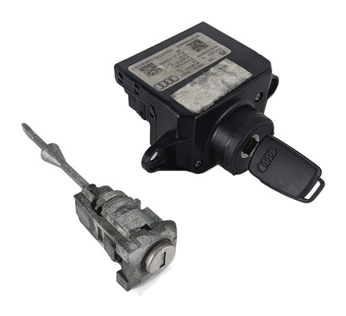 2007 AUDI Q7 (4L) IGNITION SWITCH MODULE w/KEY DOOR LOCK CYLINDER SET