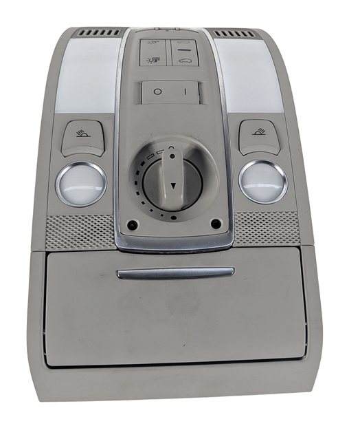 Thumbnail 2: 2007-2015 AUDI Q7 (4L) FRONT DOMELIGHT READING COURTESY DOME LIGHT LAMP (Grey)
