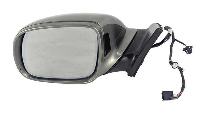 2007-2009 AUDI Q7 (4L) LEFT DRIVER P-FOLD BLIND SPOT MEMORY DOOR MIRROR (Green)
