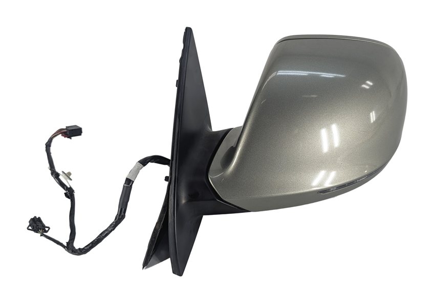 Thumbnail 5: 2007-2009 AUDI Q7 (4L) LEFT DRIVER P-FOLD BLIND SPOT MEMORY DOOR MIRROR (Green)