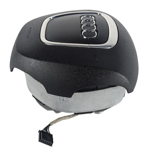 Thumbnail 4: 2007-2010 AUDI Q7 (4L) LEFT FRONT DRIVER STEERING WHEEL AIRBAG AIR BAG (BLACK)