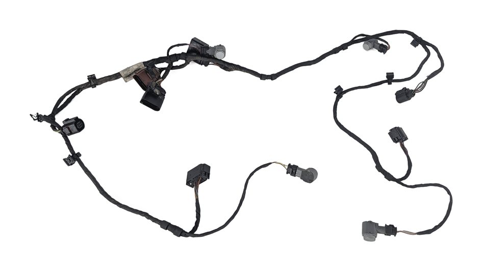2007 AUDI Q7 (4L) REAR PARK ASSIST PDC DISTANCE SENSORS w/WIRING HARNESS
