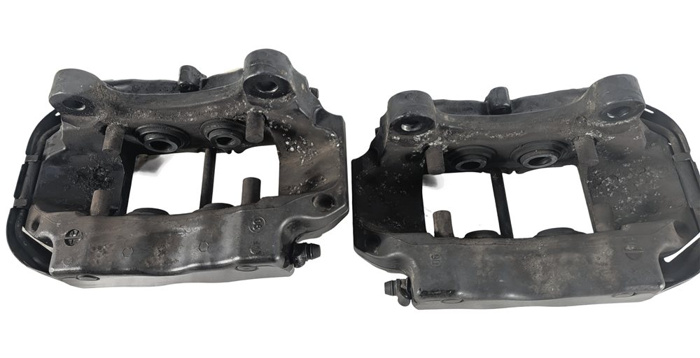 Thumbnail 5: 04-15 VW TOUAREG AUDI Q7 4L REAR LEFT & RIGHT ABS DISC BRAKE CALIPER SET2 BREMBO