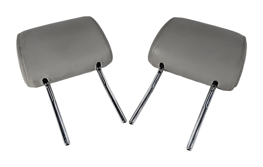 2007-2008 AUDI Q7 (4L) FRONT SEAT HEADREST HEAD REST SET/2 (Grey)