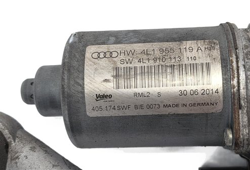 Thumbnail 6: 2007-2015 AUDI Q7 (4L) FRONT WINDSHIELD WIPER MOTOR w/ LINKAGE