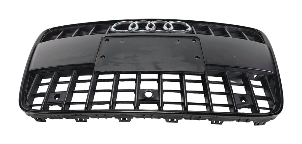 13-15 AUDI Q7 4L FRONT CENTER PRIMARY GRILLE TRIM LOGO OPT PQX S-LINE APPEARANCE