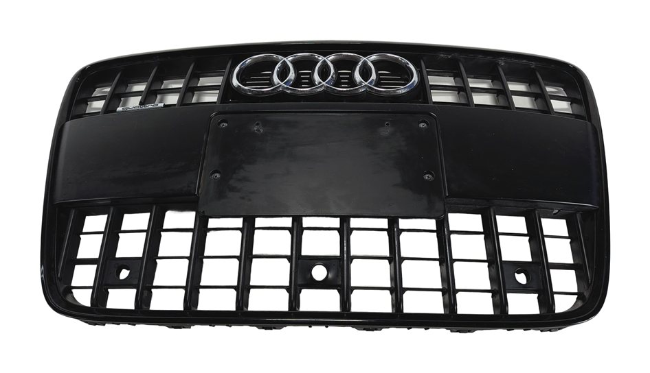 Thumbnail 2: 13-15 AUDI Q7 4L FRONT CENTER PRIMARY GRILLE TRIM LOGO OPT PQX S-LINE APPEARANCE