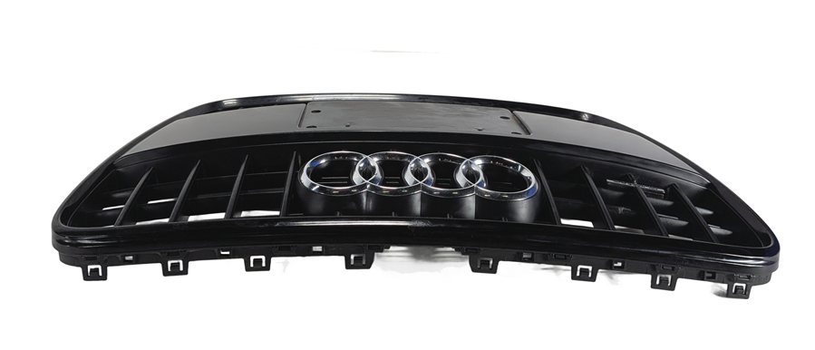 Thumbnail 4: 13-15 AUDI Q7 4L FRONT CENTER PRIMARY GRILLE TRIM LOGO OPT PQX S-LINE APPEARANCE
