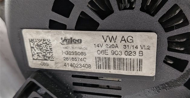Thumbnail 6: 2013-2015 AUDI Q7 (4L) 3.0L CTW SUPERCHARGED ENGINE 220A / 220 AMP ALTERNATOR