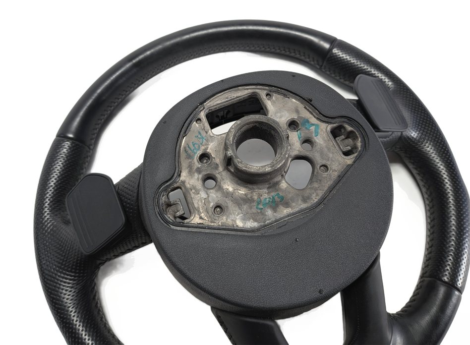 Thumbnail 11: 12-15 AUDI Q7 (4L) 3 SPOKE S-LINE STEERING WHEEL w/ SWITCHES & PADDLES (Black)