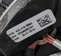 Thumbnail 13: 12-15 AUDI Q7 (4L) 3 SPOKE S-LINE STEERING WHEEL w/ SWITCHES & PADDLES (Black)