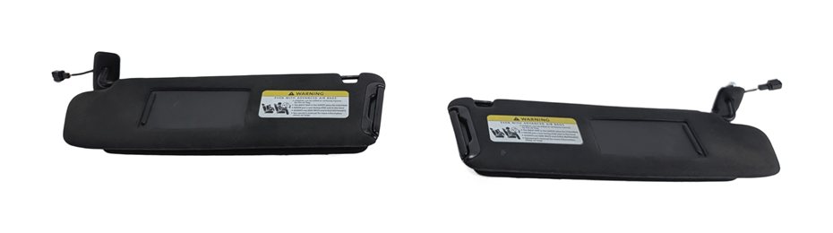 2007-2015 AUDI Q7 (4L) FRONT LEFT & RIGHT SUN VISOR SUNVISOR SHADE SET (Black)
