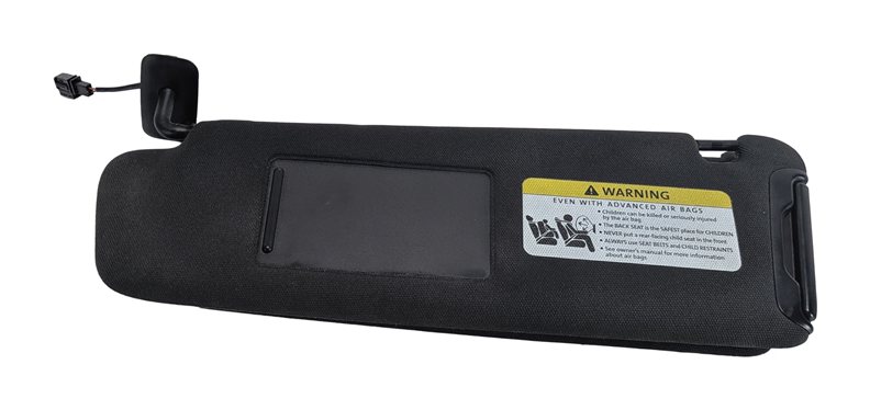 Thumbnail 2: 2007-2015 AUDI Q7 (4L) FRONT LEFT & RIGHT SUN VISOR SUNVISOR SHADE SET (Black)
