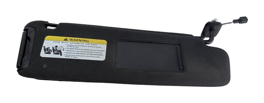Thumbnail 3: 2007-2015 AUDI Q7 (4L) FRONT LEFT & RIGHT SUN VISOR SUNVISOR SHADE SET (Black)