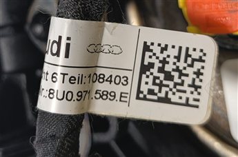 Thumbnail 3: 11-15 AUDI Q7 (4L) 3 SPOKE SPORT STEERING WHEEL SRS ROUND AIRBAG AIR BAG (Black)