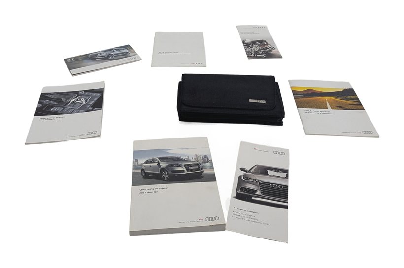 Thumbnail 2: 2015 AUDI Q7 (4L) 3.0L OWNER'S MANUAL BOOKLET w/CASE SET