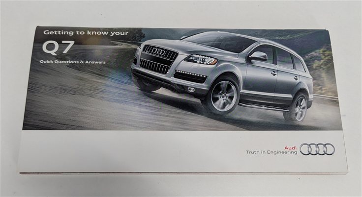 Thumbnail 8: 2015 AUDI Q7 (4L) 3.0L OWNER'S MANUAL BOOKLET w/CASE SET