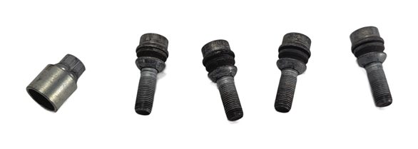 2015 AUDI Q7 (4L) LOCKING WHEEL LUG BOLT LOCK SET/4 w/KEY