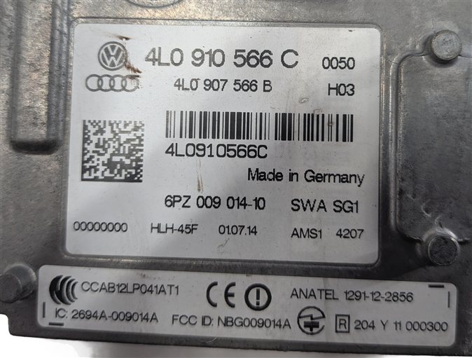 Thumbnail 6: 2013-2020 AUDI Q7 (4L 4M) REAR RIGHT LANE DEPARTURE BLIND SPOT MODULE (MASTER)