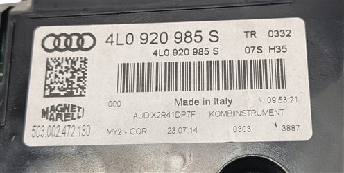 Thumbnail 5: 2013-2015 AUDI Q7 (4L) SPEEDOMETER INSTRUMENT GAUGE CLUSTER (MPH / USA) (108k)