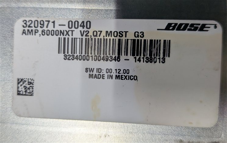 Thumbnail 6: 2013-2015 AUDI Q7 (4L) RADIO STEREO BOSE AUDIO AMP AMPLIFIER (OPTION 8RY)