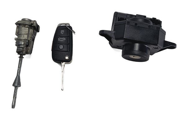 Thumbnail 2: 2015 AUDI Q7 (4L) IGNITION STARTER SWITCH DOOR LOCK CYLINDER w/KEY
