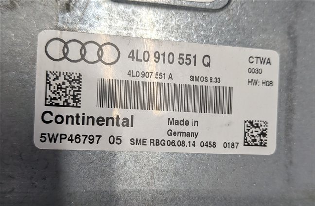 Thumbnail 6: 13-15 AUDI Q7 (4L) 3.0L CTWA SUPER ENGINE CONTROL MODULE COMPUTER BRAIN ECM ECU