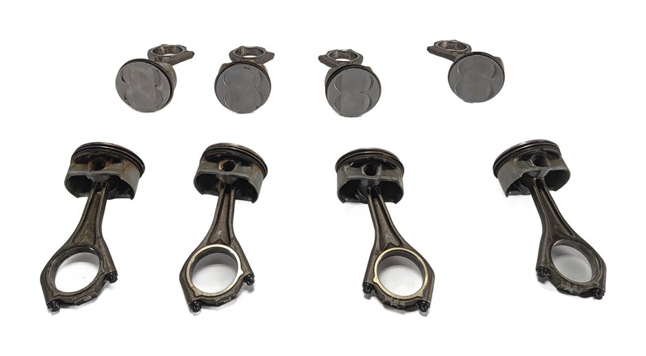 Thumbnail 1: 2004-2010 BMW 550i 650i 750i X5 (E60 E65 E66 E70) 4.8L V8 ENGINE PISTON SET (8)