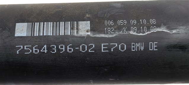 Thumbnail 7: 2007-2010 BMW X5 (E70) 3.0L / 4.8L REAR DRIVESHAFT DRIVELINE DRIVE LINE SHAFT