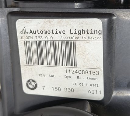 Thumbnail 7: 2007-2011 BMW X5 (E70) RIGHT - XENON HID ADAPTIVE DYNAMIC HEADLIGHT LIGHT LAMP