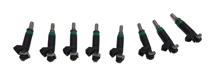 04-10 BMW 545i 745i 750i X5 (E53 E60 E63 E65 E70) 4.4L 4.8L FUEL INJECTOR SET/8