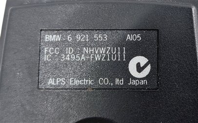 Thumbnail 7: 2009 BMW X5 (E70) REAR ENTERTAINMENT DVD REMOTE CONTROL