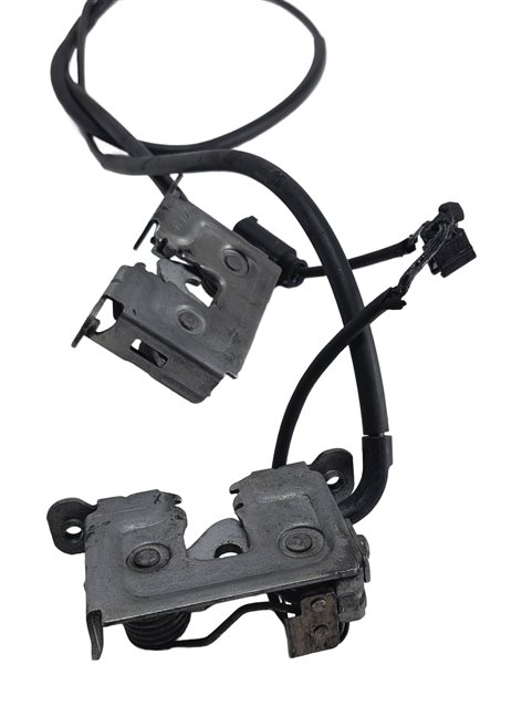 2009 BMW X5 (E70) FRONT HOOD LID LOCK LATCH LEFT/RIGHT SET/2 w/CABLE