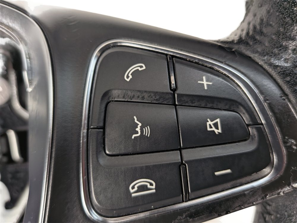 Thumbnail 14: 15-17 MERCEDES GLA250 GLA45 X156 SPORT LEATHER STEERING WHEEL w/PADDLES (Black)