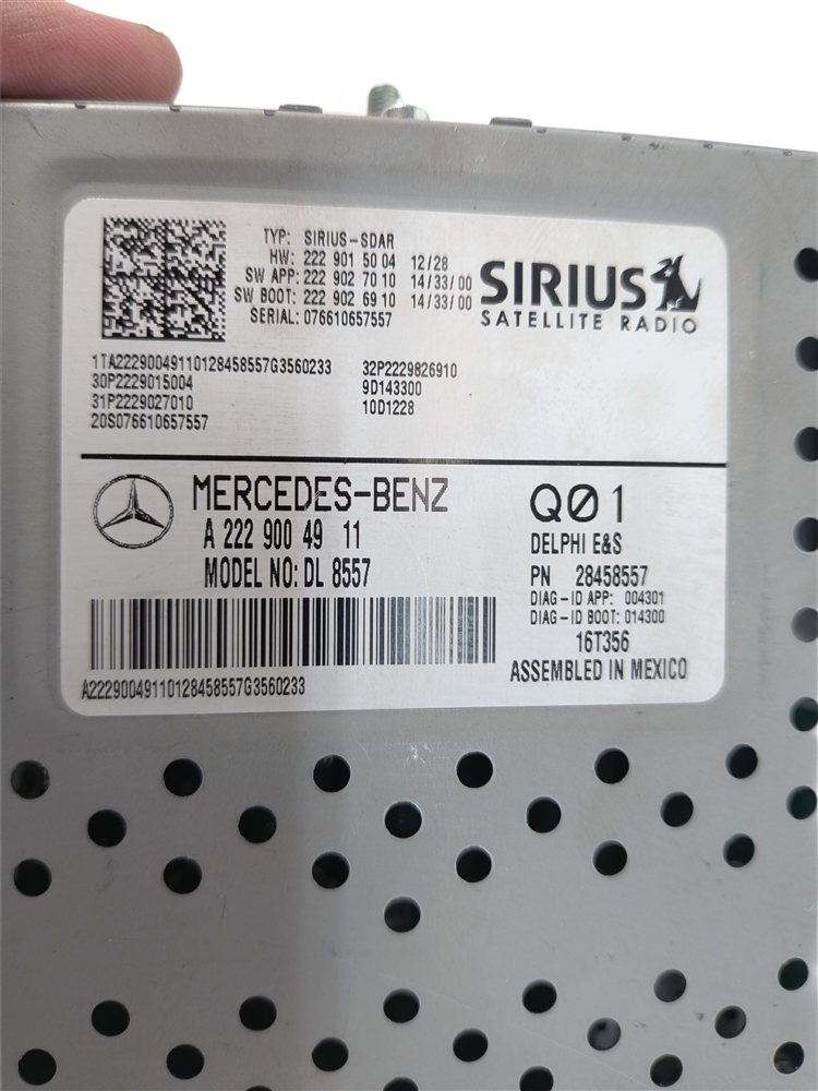 Thumbnail 6: 13-20 MERCEDES B CLA E GL GLA GLE (C117 X156 X166) SIRUIS SATELLITE RADIO MODULE